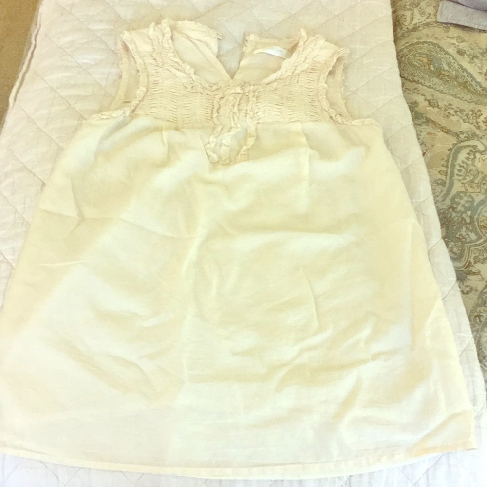 MM Couture Ivory Sleeveless Blouse